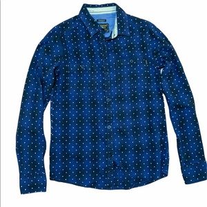 Burton Black Label Top Navy Blue Polka Dot